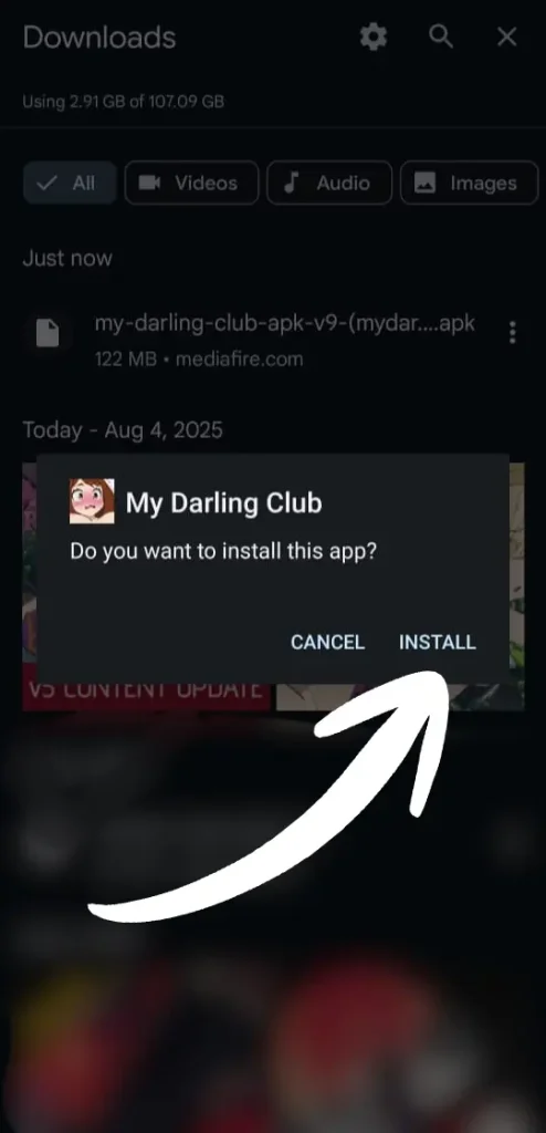 Step-by-step Installation Guide For My Darling Club APK